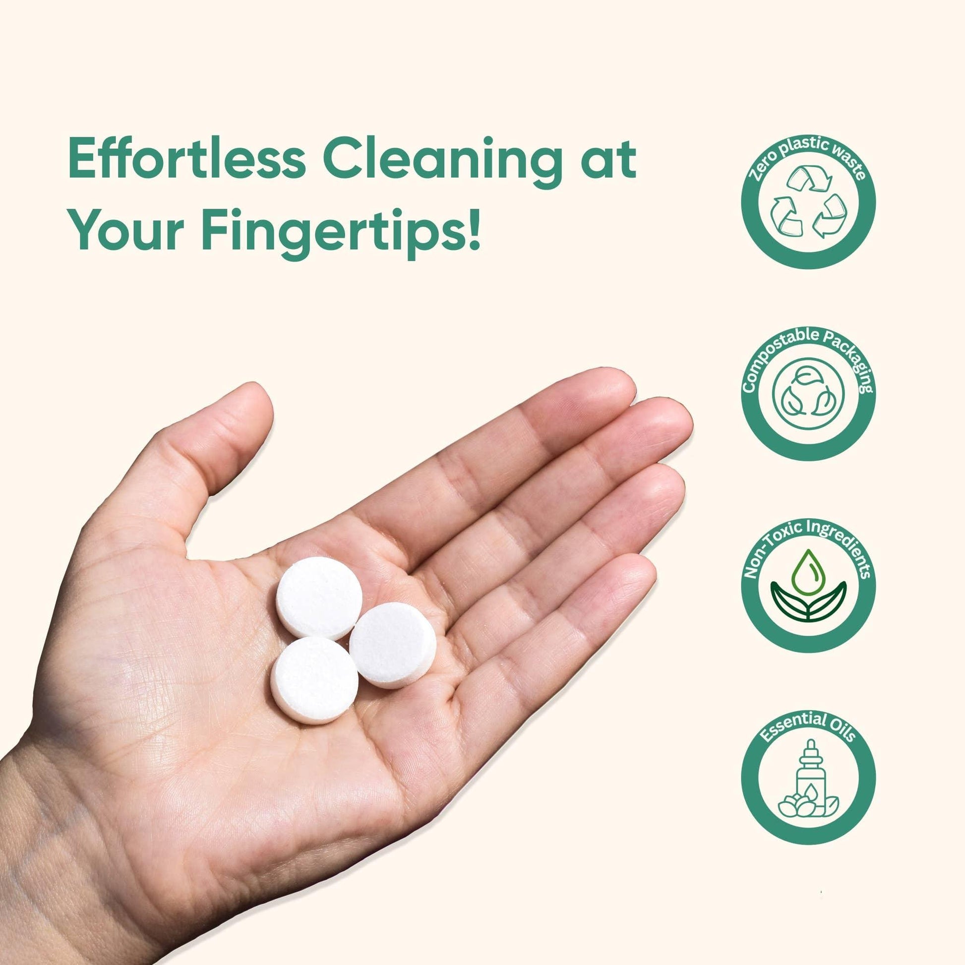 Eco-Friendly Bathroom Cleaner Refill Tablets - Earth Friendly Options