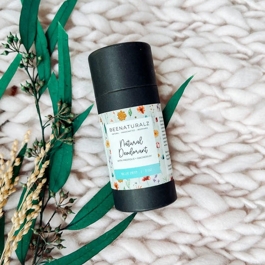 Natural Deodorant with Magnesium- Blue Zest - Earth Friendly Options